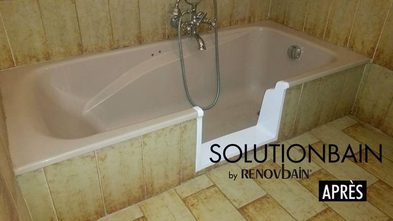 Découpe latérale de baignoire 