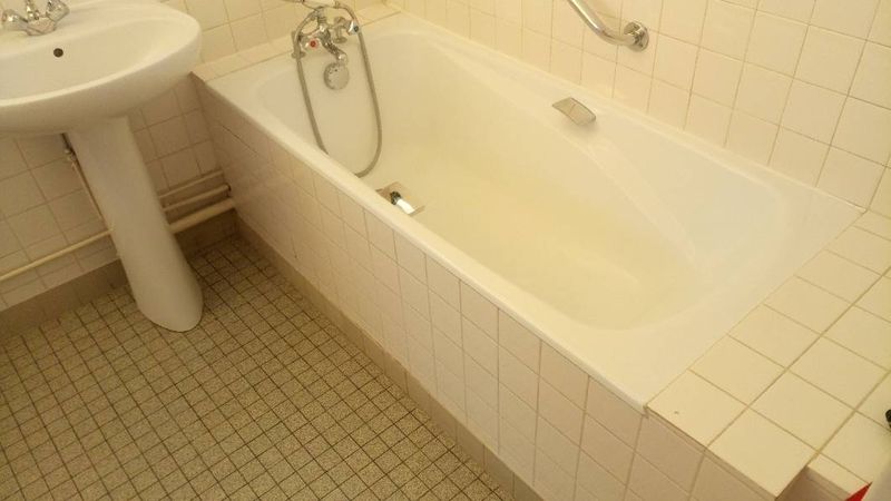 Découpe de baignoire simple