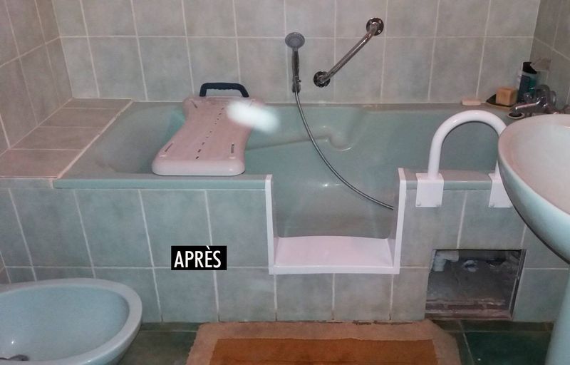 Transformer une baignoire en douche pour personnes âgées ou à mobilité réduite