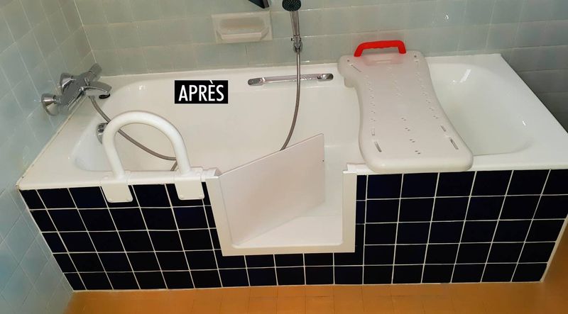 Transformer une baignoire en douche avec installation de portillon anti éclaboussure