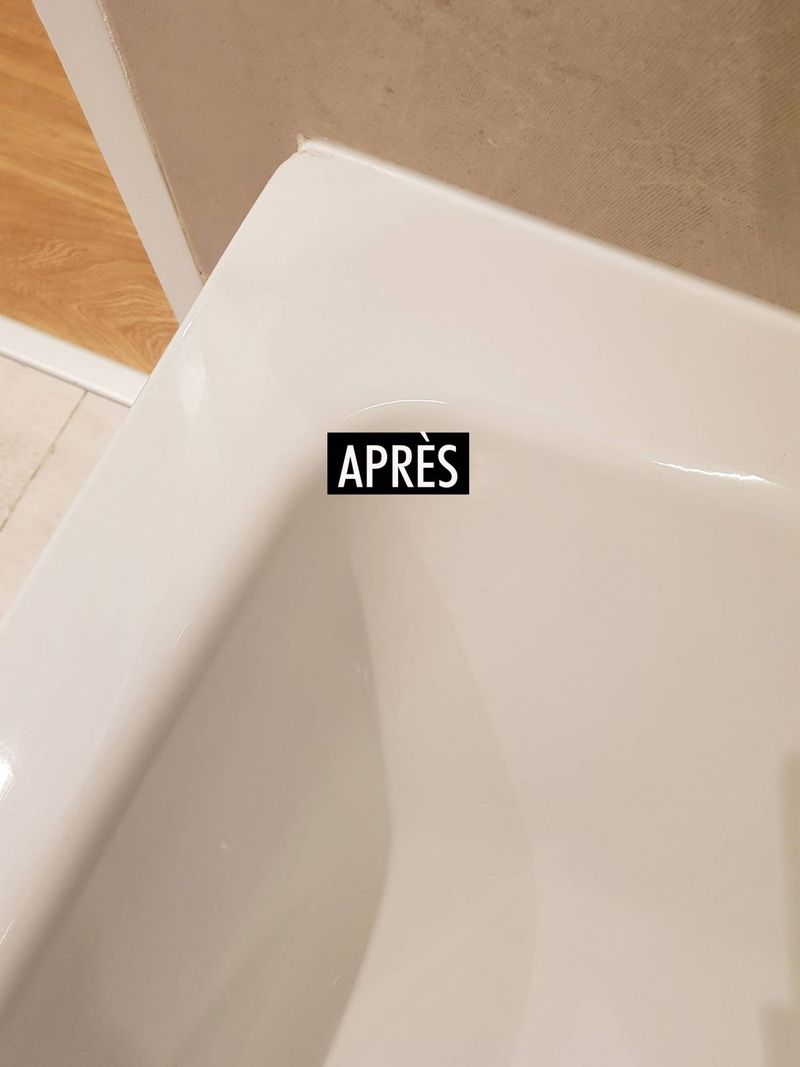 Réparer un impact sur une baignoire sans la changer.