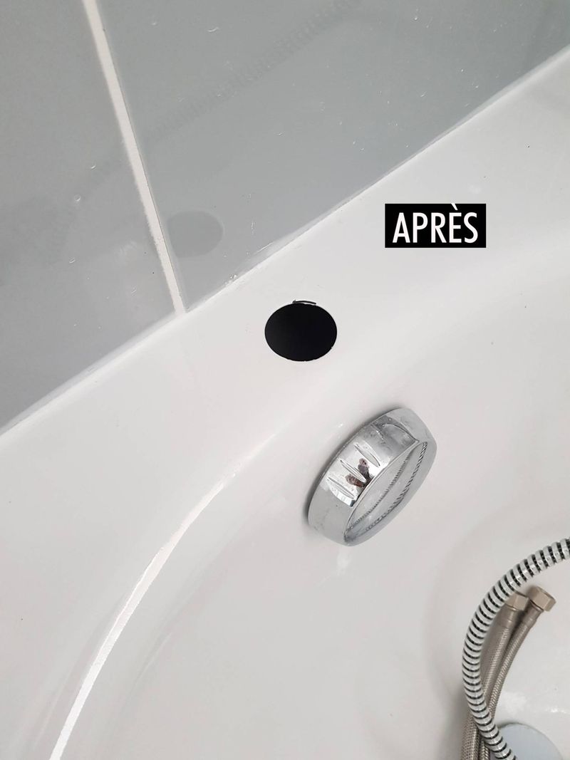 Réparation d'éclat de baignoire